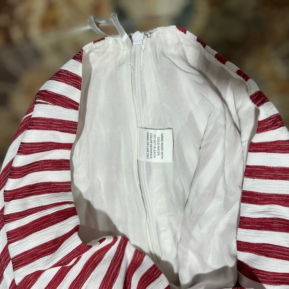 Altar’d State Red White Striped skirt tie side s - Picture 9 of 10